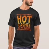 T-shirt Les Flashs Chauds Sont Mon Cardio Ménopause Ménopa (Devant)