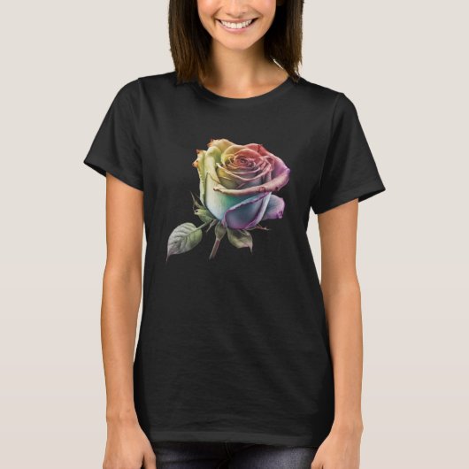 T-shirt Les fleurs colorées des femmes (Devant)