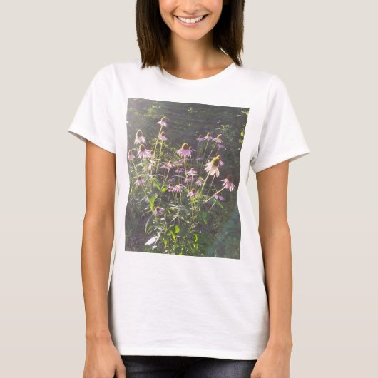 T-shirt Les fleurs d'échinacée au soleil (Devant)