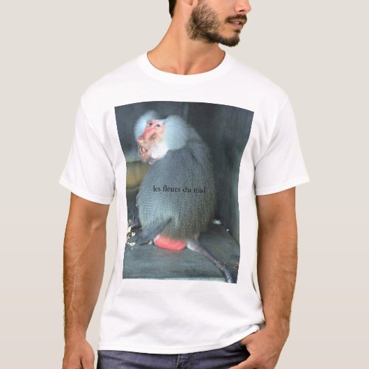 T-shirt les fleurs du mal - babouin (Devant)
