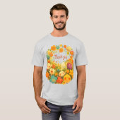 T-shirt Les fleurs heureuses (Devant entier)