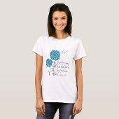 T-shirt Les fleurs peuvent tomber... (Devant entier)