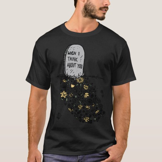 T-shirt Les Fleurs Se Développent De Mon Grave (Devant)