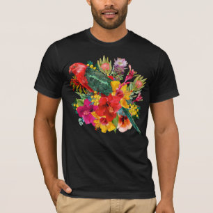 T-shirt Les fleurs tropicales du roi Parrot