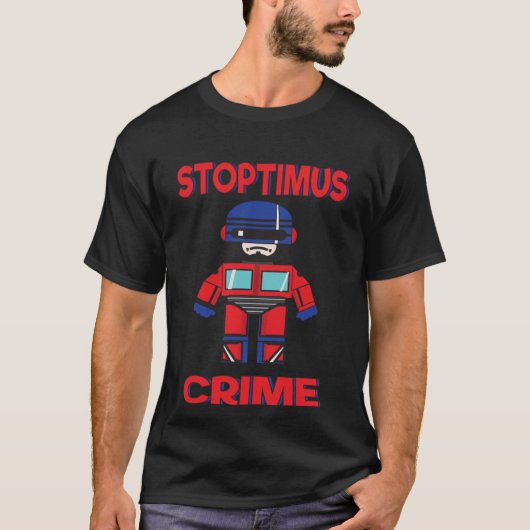 T-shirt Les flics et les robots se masquent (Devant)