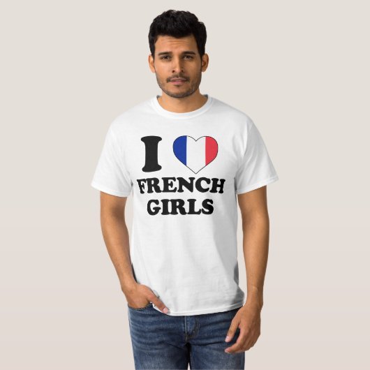 T-shirt Les French Girls (Devant entier)