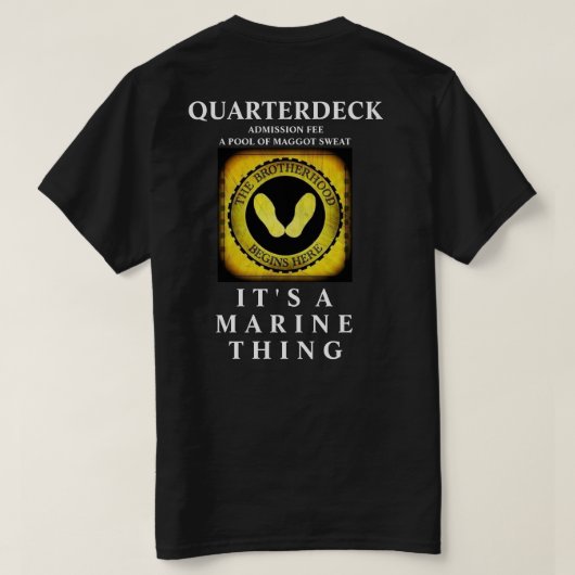 T-SHIRT LES FRÈRES COMMENCENT ICI / C'EST UNE CHOSE MARINE (Design dos)