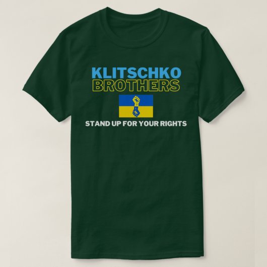 T-shirt Les Frères Klitschko Défendent Vos Droits (Design devant)