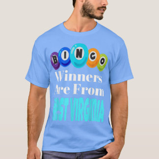 T-shirt Les Gagnants De Bingo Sont De West Virginia Funny