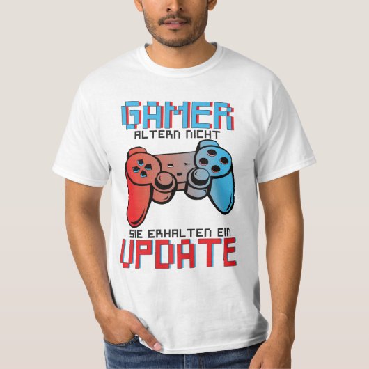 T-shirt Les gamers ne vieillissent pas (Devant)