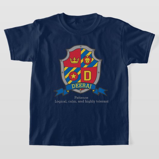 T-shirt Les garçons de Dheeraj nom et sens chevaliers bouc (Poser)