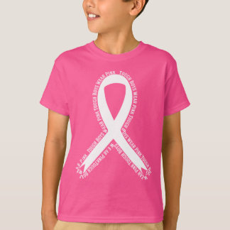 T-shirt Les garçons robustes Portent Pink Breast Cancer Se