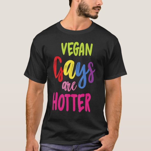 T-shirt Les Garçons Végétariens Sont Hotter Végétariens He (Devant)