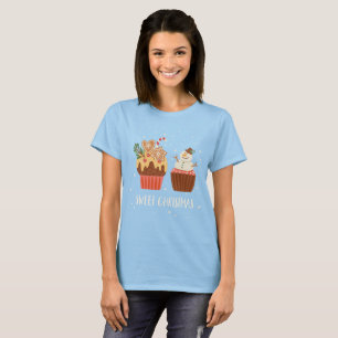 T-shirt Les gâteaux de Noël mignons
