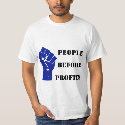 T-shirt Les gens avant des bénéfices (Devant)