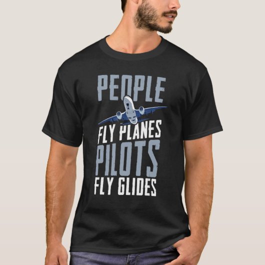 T-shirt Les Gens Avions Volants Pilotes Voler Glides Skydi (Devant)