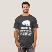 T-shirt Les Gens Dans Les Sacs À Dormir Ours Tacos Doux (Devant entier)