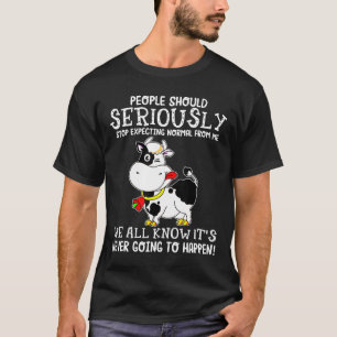 T-shirt Les gens devraient sérieusement vaches homme femme