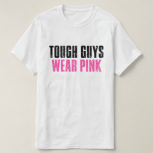 T-shirt Les Gens Durs Portent Rose Tough Cancer Sensibilis