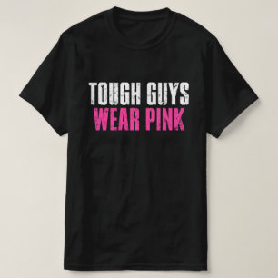 T-shirt Les Gens Durs Portent Rose Tough Cancer Sensibilis