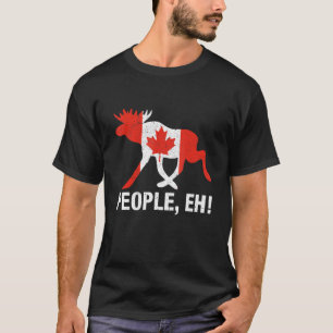 T-shirt Les gens, eh ! Funky Canadian Moose Maple Leaf Can