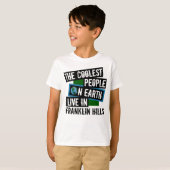 T-shirt Les gens les plus froids de la planète vivent à Fr (Devant entier)