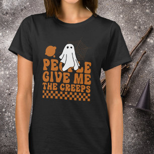 T-shirt Les gens me donnent la chair de poule Halloween or