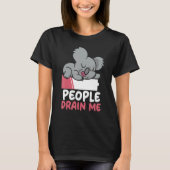 T-shirt Les gens m'enlèvent Personnalité Introvertie Intro (Devant)