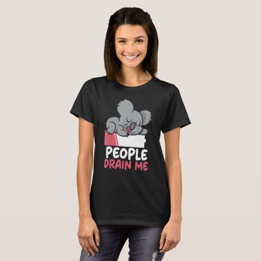 T-shirt Les gens m'enlèvent Personnalité Introvertie Intro (Devant entier)