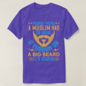 T-shirt Les gens pensent qu'un musulman doit avoir un turb (Design devant)