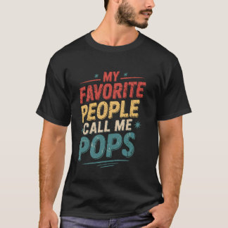 T-shirt Les gens préférés de papa m'appellent papa Gif de 