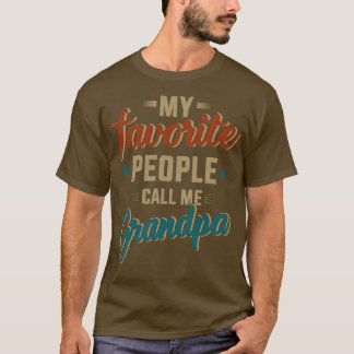 T-shirt Les gens préférés m'appellent grand-père vintage p