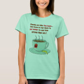 T-shirt Les gens sont comme des sacs de thé Citation amusa (Devant)