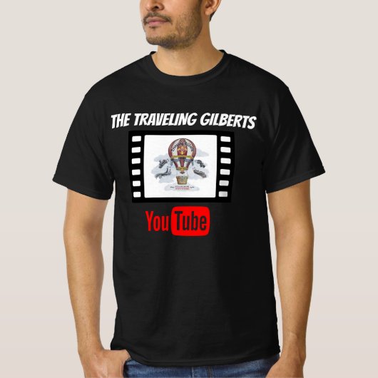 T-shirt Les Gilberts itinérants YOUTUBE (Devant)