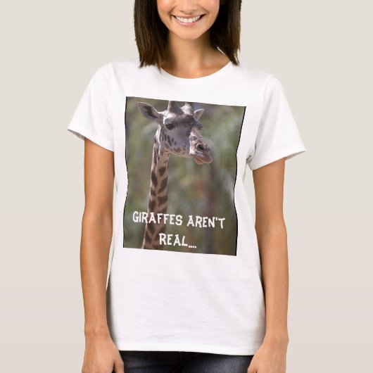 T-shirt Les girafes ne sont pas vraies….Les Anglais les (Devant)