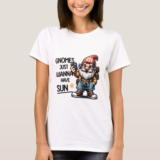 T-shirt Les Gnomes veulent juste avoir le soleil (Devant)