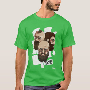 T-shirt Les Gods De La Barbe Les Amateurs Ne Rasent Pas La