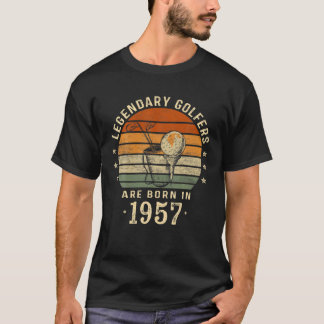 T-shirt Les Golfeurs Légendaires Sont Nés En 1957 65E Anni