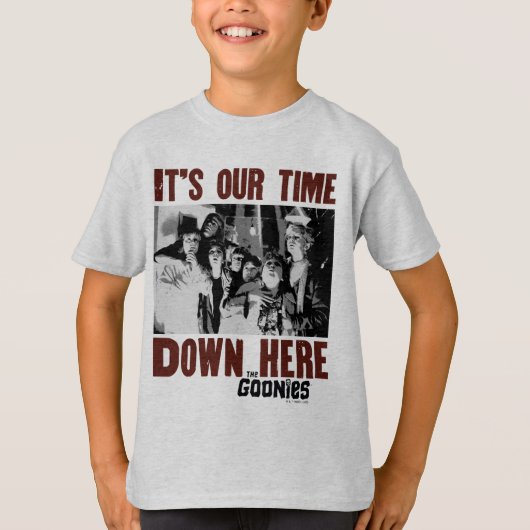 T-shirt Les Goonies "C'est notre temps ici" (Devant)