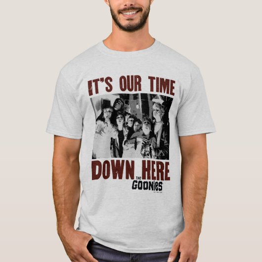 T-shirt Les Goonies "C'est notre temps ici" (Devant)