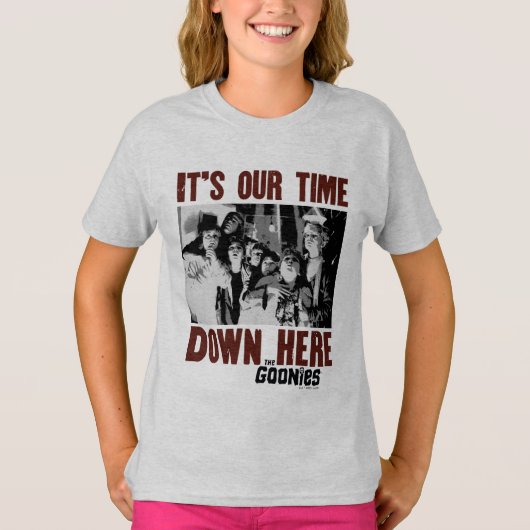 T-shirt Les Goonies "C'est notre temps ici" (Devant)