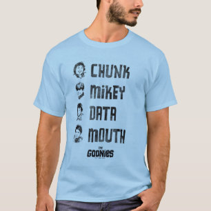 T-shirt Les Goonies   Couche, Mikey, Données, Bouche
