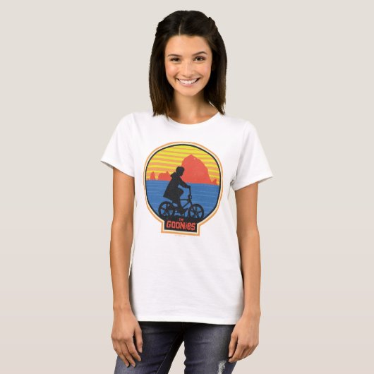 T-shirt Les Goonies Retro Mikey équitation Vélo Graphique (Devant entier)