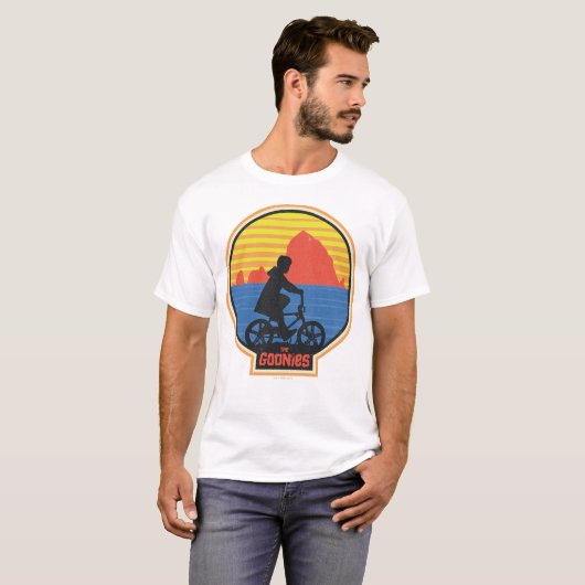 T-shirt Les Goonies Retro Mikey équitation Vélo Graphique (Devant entier)