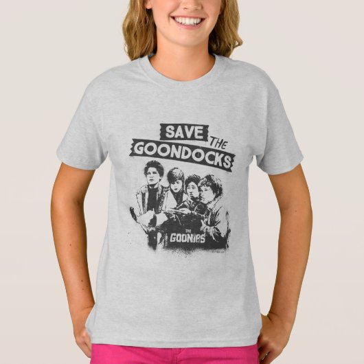 T-shirt Les Goonies "Sauvez Les Quais De Goon" (Devant)