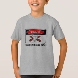 T-shirt Les goûts de danger aiment le lard