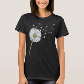 T-shirt Les Graines De Dandelion Faisées Par Le Vent Font  (Devant)