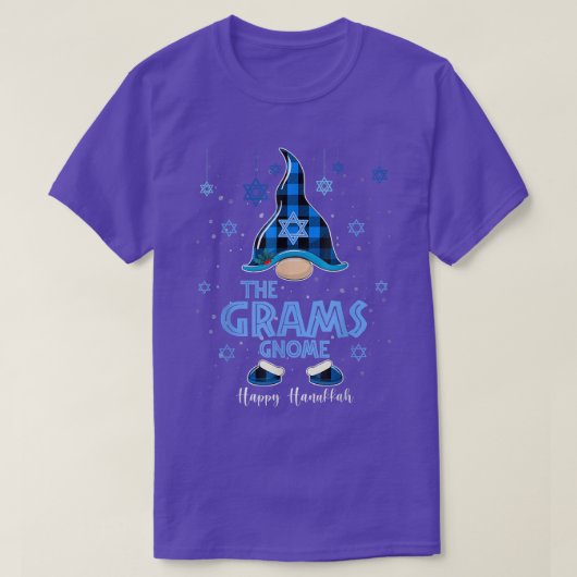 T-shirt Les Grams Gnome Happy Hanoukka Juifs Gnomes Lover (Design devant)