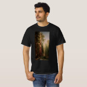 T-shirt Les grands arbres, Mariposa Grove, CA par Bierstad (Devant entier)