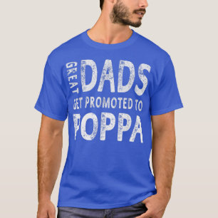 T-shirt Les Grands Dads Obtenez Promus À Poppa Grand-Papa